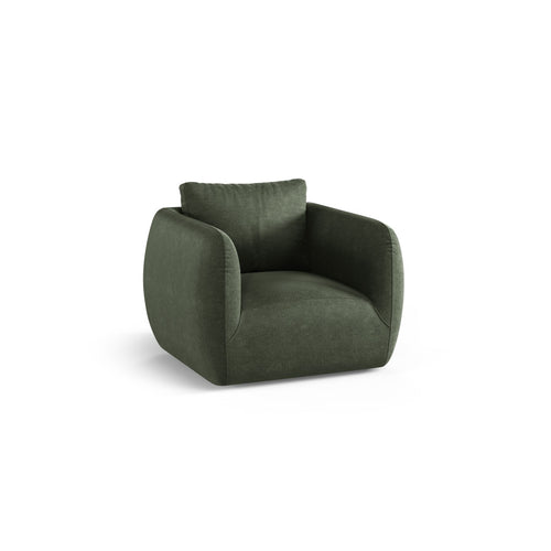 Cosmopolitan Design - Fauteuil Nimes structurele stof mosgroen - 87x95.5x80cm