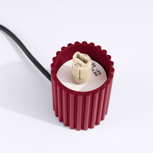 Sollux Lighting Tafellamp HALO bordeaux - 12x12x19cm