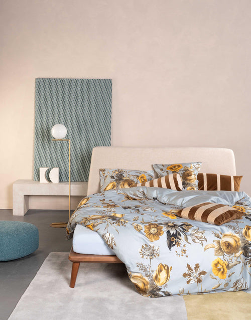 Essenza Florean dekbedovertrek - Lits-Jumeaux - 240x200/220 cm - Grijs