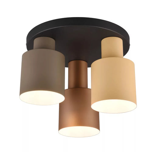 Trio Leuchten plafondlamp Agudo - 3 lichts - 30  x 24.5   cm - zwart