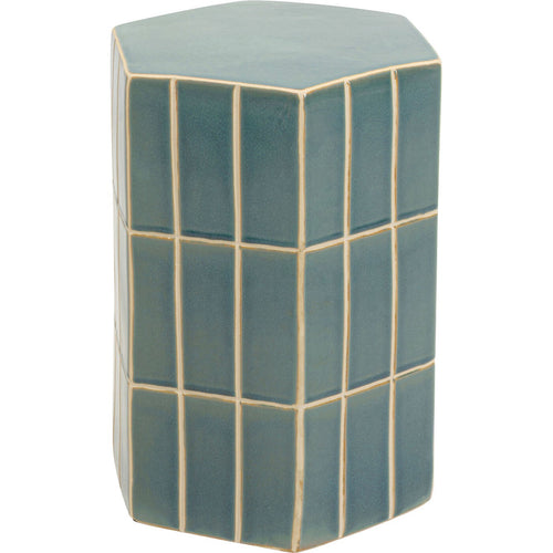 Kare Design Bijzettafel Bliss Tile Ø41cm blauw - vtwonen shop