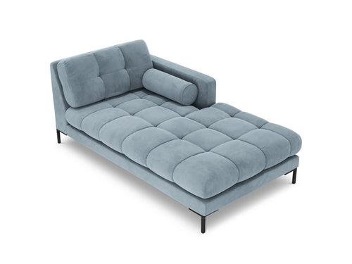Cosmopolitan Design rechter chaise longue Bali flueel, lichtblauw - 185x102x75cm