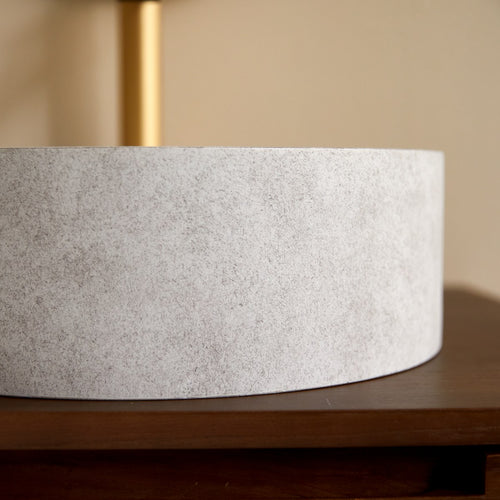 Tikamoon Ronde waskom in grijs beton ∅ 39 cm - Grijs