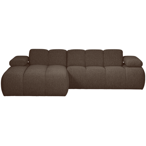 WOOOD chaise longue bank links Mojo - Bouclé - Bruin Melange - vtwonen shop