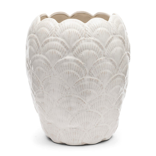 Rivièra Maison Shell Vase - Keramiek - Wit - vtwonen shop