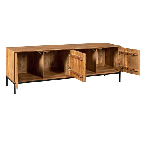 StarFurn Tv-meubel Madison - Naturel Hout - 165x45x55cm
