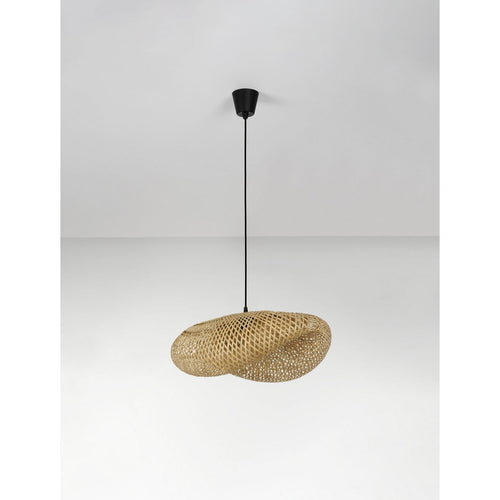 Nova Luce ADALINE 62 cm koepelvormige hanglamp voor plafond, natuurlijke E27 fitting, 1x12W