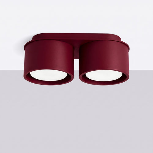 Sollux Lighting Plafondlamp MODO 2 bordeaux Gx53 - 21x10x8cm
