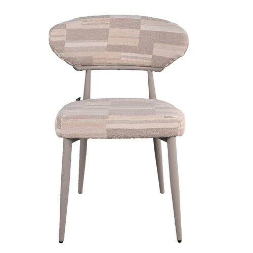 DÉJA Living Eetkamerstoel Nora - Greige Stof - Set van 2 - vtwonen shop