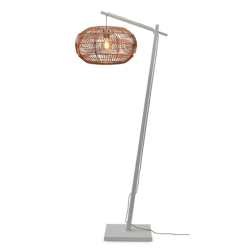 GOOD&MOJO vloerlamp Madeira - bruin - Ø48cm - vtwonen shop