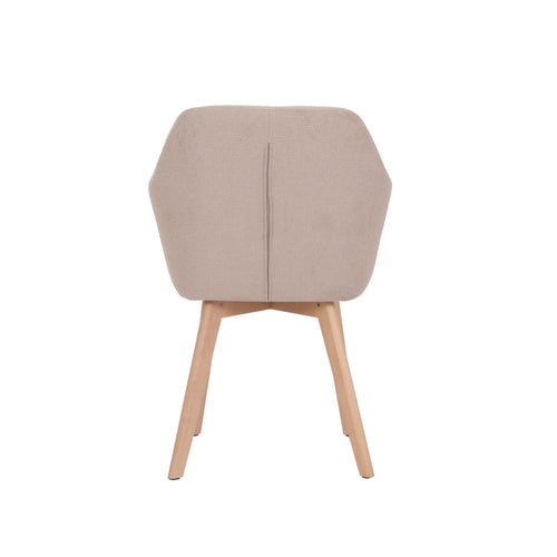 Housecraft Living Yala Eetkamerstoelen Beige - Set van 2