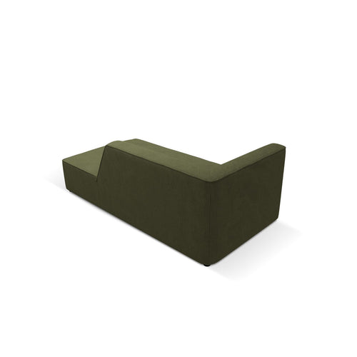Cosmopolitan Design - Ligstoel rechts Siena ribfluwelen groente - 181x93x69cm