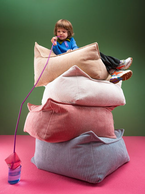 Wigiwama Vierkante Poef - Roze