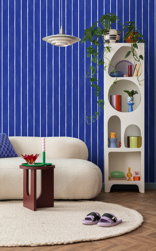 ESTAhome behang strepen blauw en wit - 50 x 900 cm - 131312 - vtwonen shop