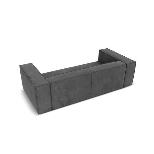Cosmopolitan Design - Bank Turin 3-zits, structurele stof grijs - 100x227x68cm