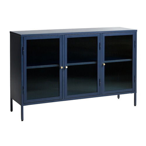 Olivine Katja metalen sideboard blauw - 132 x 40 cm - vtwonen shop