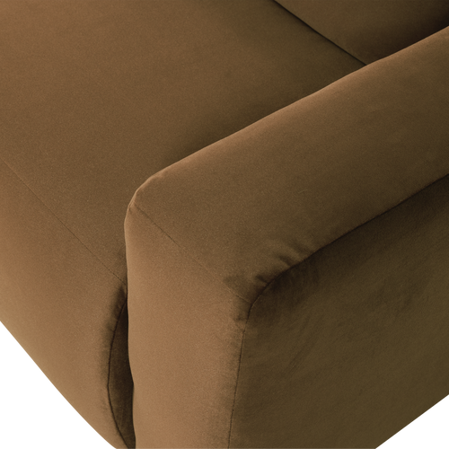 WOOOD 1-zits bank arm rechts Mojo Base - Velvet - Honinggeel - 74x105x97