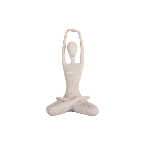 Present Time ornament Stretched Lotus - grijs - 14.5x12x23.5cm - vtwonen shop