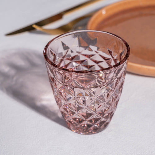 Salt & Pepper - Glas 22cl roze Prisma - Set van 4 - vtwonen shop