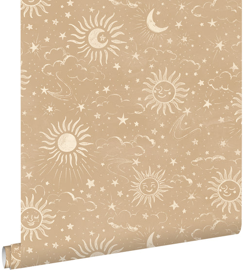 ESTAhome behang sterrenhemel beige - 50 x 900 cm - 132081