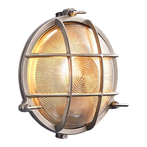 Nordlux Polperro Wandlamp Buiten | Ø19,5cm | E27 | IP64 | Nikkel | Seaside - vtwonen shop