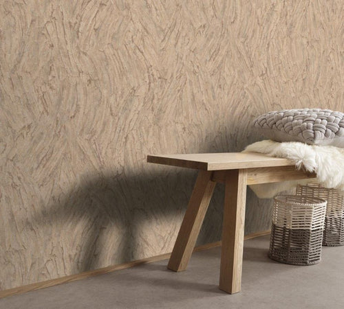 Erismann behang effen bruin - 53 cm x 10.05 m - 661465 - vtwonen shop