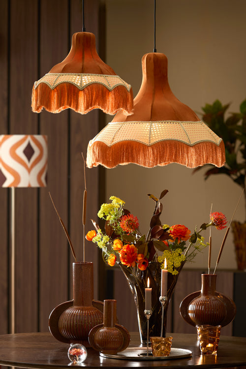 Light & Living hanglamp MIZIA - Ø60x53cm - oranje