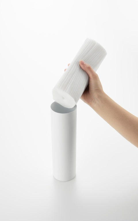 Yamazaki Tissuebox Rond - Tower - Wit