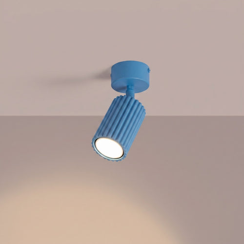 Sollux Lighting Plafondlamp KARBON 1 lichtblauw - 7x7x18cm