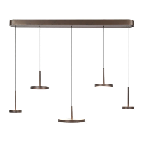 Highlight hanglamp Falcon - 5 lichts - 120  x  160   cm - bruin