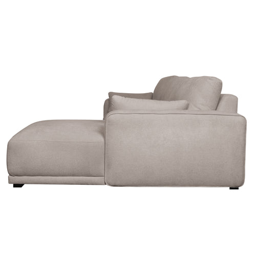 Furnhouse chaise longue bank rechts California - Beige - Stof - 105x305x85