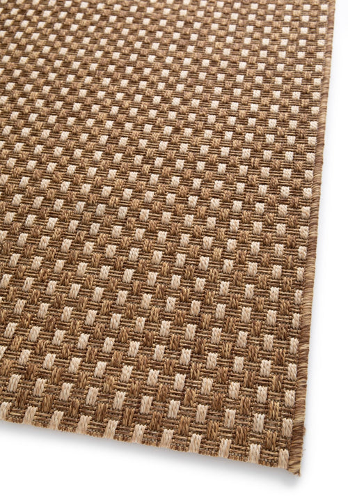 AFK Living vloerkleed Pienza - voor binnen en buiten - kastanje - 80 x 150 cm