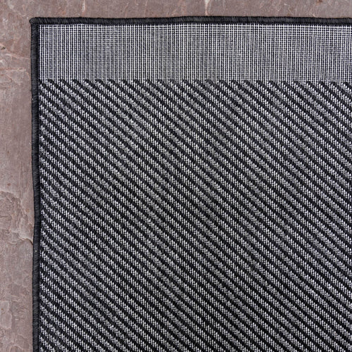 Buitenkleed Border - Zwart/grijs/wit - dubbelzijdig - EVA Interior - 240 x 340 cm - vtwonen shop