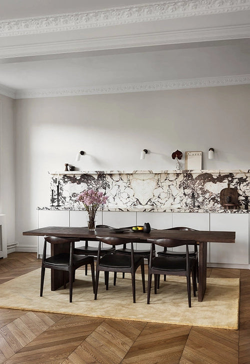 Vloerkleed Layered Classic Solid Wool Rug Harvest Yellow 300x400 cm - vtwonen shop