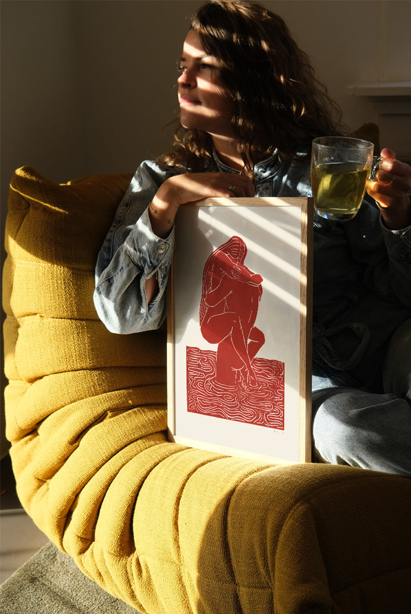 Maliv - one + one = Three | Rouge - PSTR studio Kunst Poster