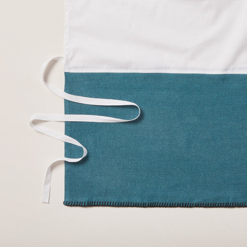 Madura Hoes voor boxspring Nino indigo en zwarte slinger 140x200 cm