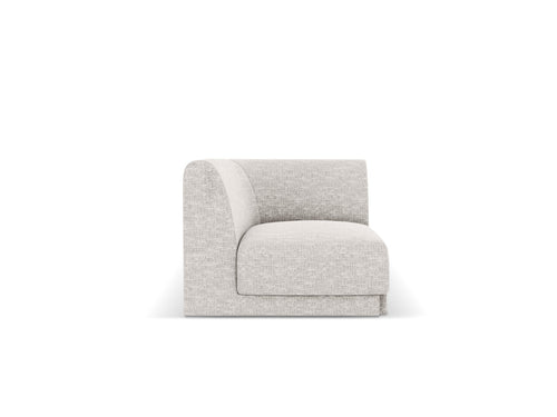 Micadoni Hoekmodule Miley structurele stof geld - 90x90x70cm