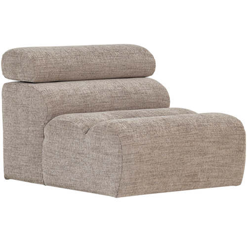 WOOOD 1-zits element bank Novi - Polyester - Naturel Melange - 86x82x113