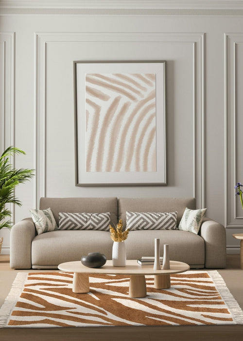 AFK Living vloerkleed Safari Fauve - handgemaakt - Katoen - 160 x 230 cm - vtwonen shop