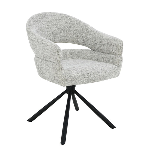 Livingfurn eetkamerstoel Linn - beige - set van 2 - 62x58x85