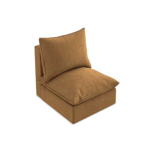 LaMiaSofa Bankmodule midden Ravenna - textuurstof - terracotta - 75x90x77