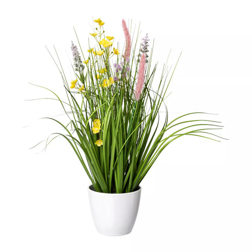 Flourify kunstplant - Bloeiend gras - 46 cm - vtwonen shop