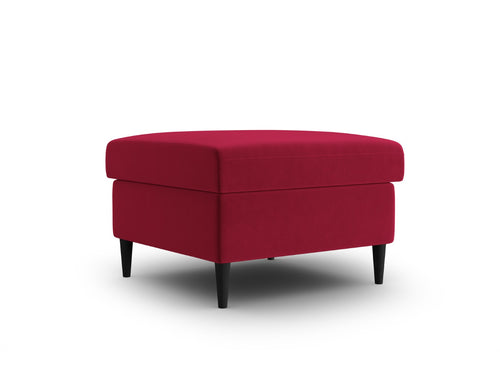 Cosmopolitan Design Poef Kyoto flueel rood - 70x70x45cm