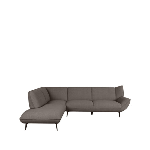 LABEL51 Hoekbank Pesaro Links - Bruin Bouclé - 247x203x82cm