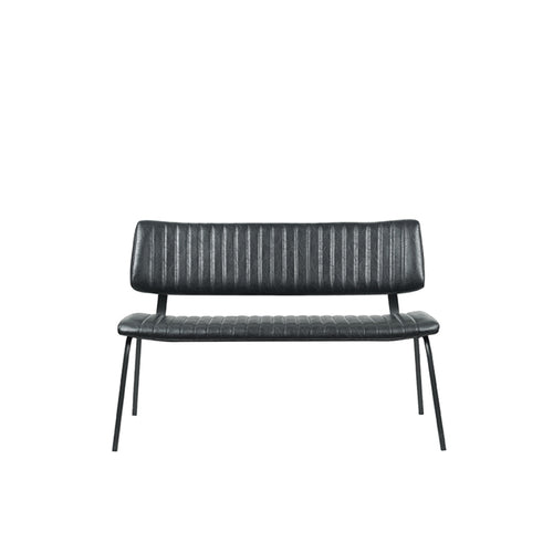 LABEL51 Eetkamerbank Gusto - Zwart PU-Leer - 120x63x81cm - vtwonen shop