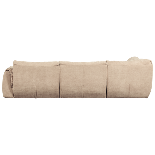 WOOOD hoekbank links Baggy - Geweven Chenille - Zand - 81x301x210 - vtwonen shop