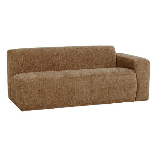 WOOOD 2-zits bank arm rechts Mojo Base - Wollig - Honinggeel - 74x185x97