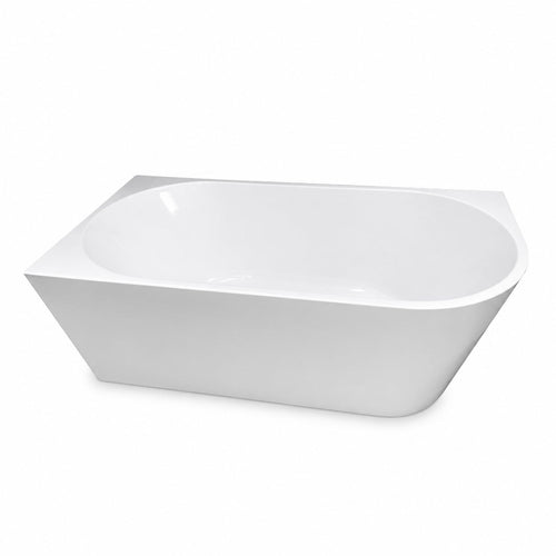 Badplaats Ligbad Isia 170 x 78 x 60 cm – Hoekbad – Hoogglans wit – links