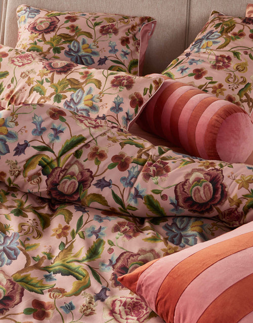 Essenza Roselina dekbedovertrek - Lits-Jumeaux - 240x200/220 cm - Evening rose