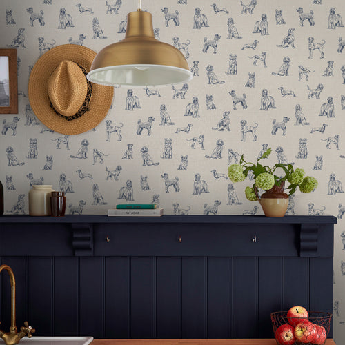 Joules Vliesbehang - Sketched Dogs